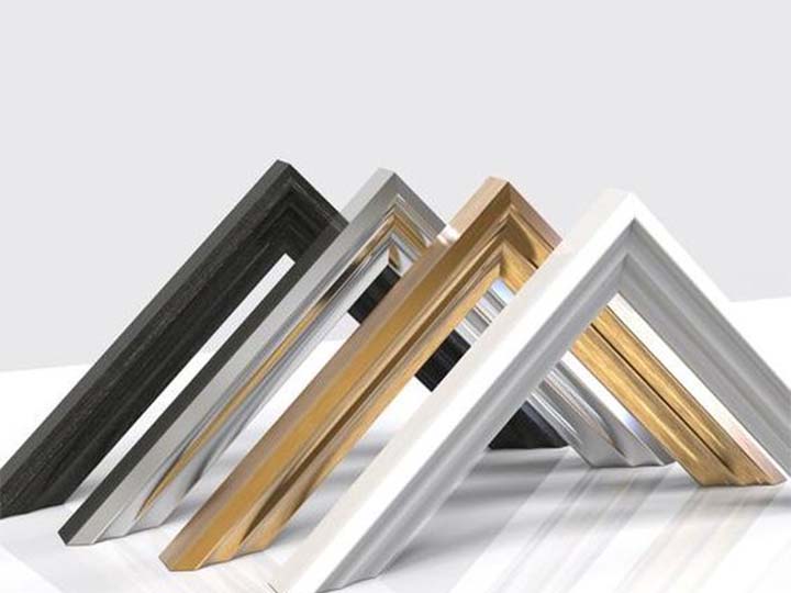 Aluminum picture frame extrusions